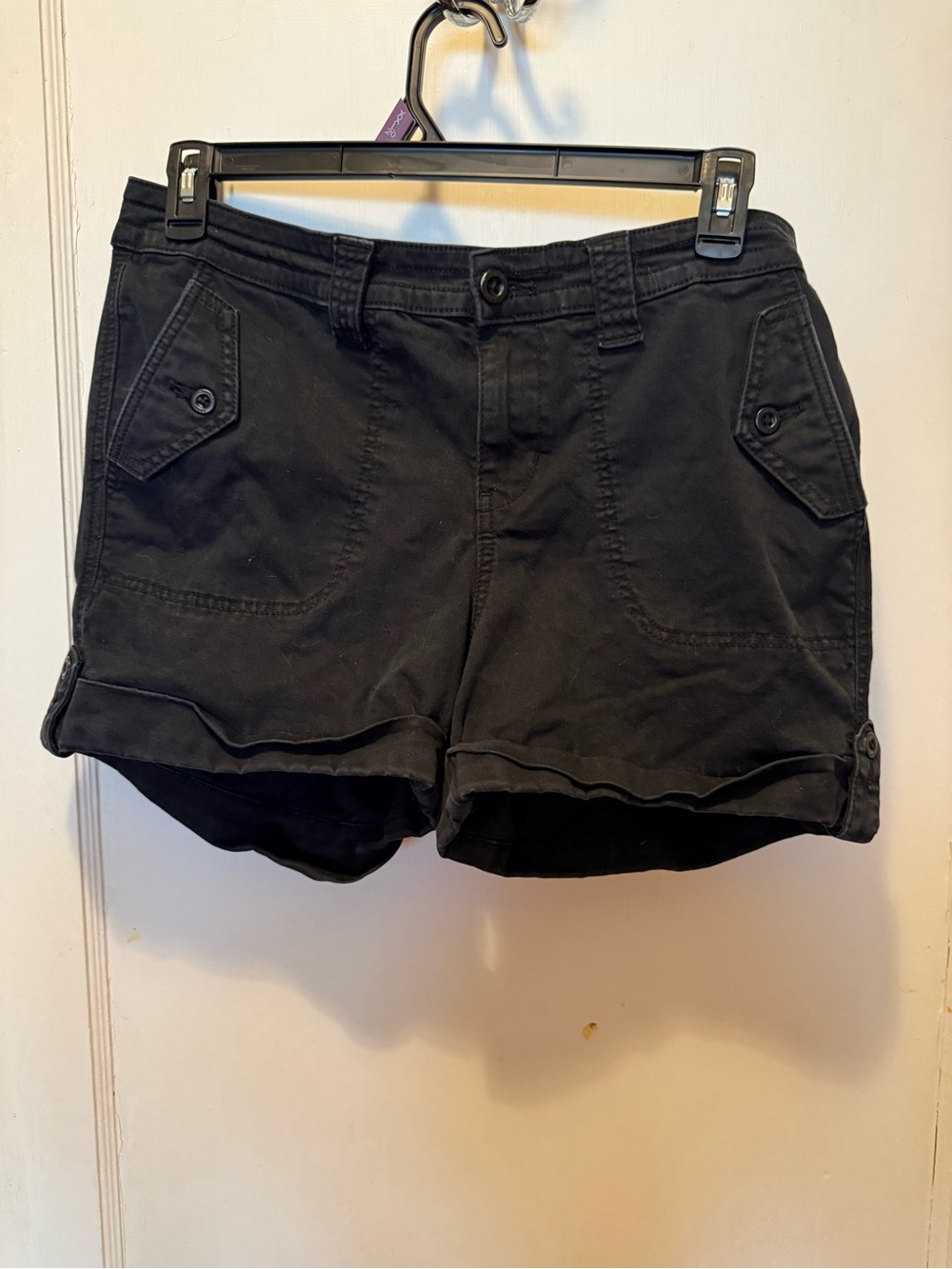 Torrid Women's Black Casual Roll-Cuff Shorts